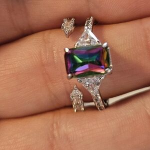 Elegant Multicolor Gemstone Ring
